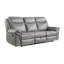 Canapé moderne inclinable double 1pc moderne avec porte-gobelets rabattables, prises de courant et ports USB