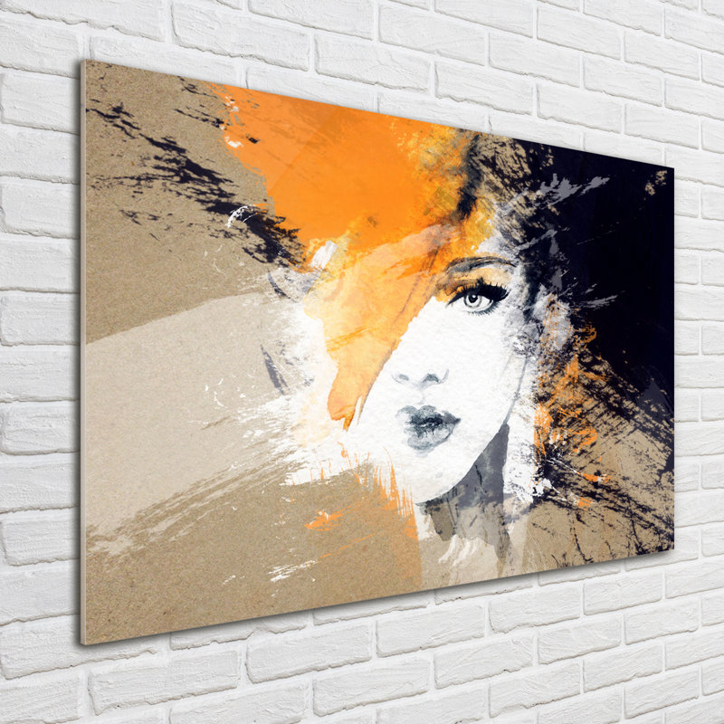 Portrait Of A Woman - Unframed Art Prints on Glass