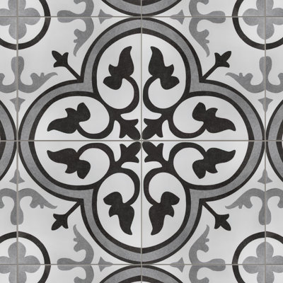 Amberes II 13" x 13" Ceramic Patterned Wall & Floor Tile