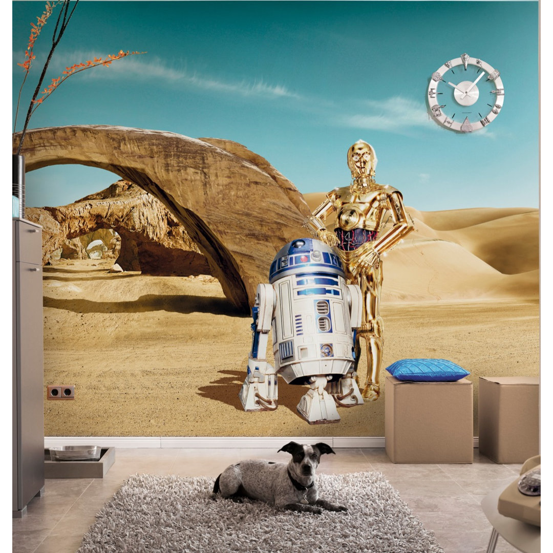 Tapete Star Wars Lost Droids, 2,54 m x 368 cm