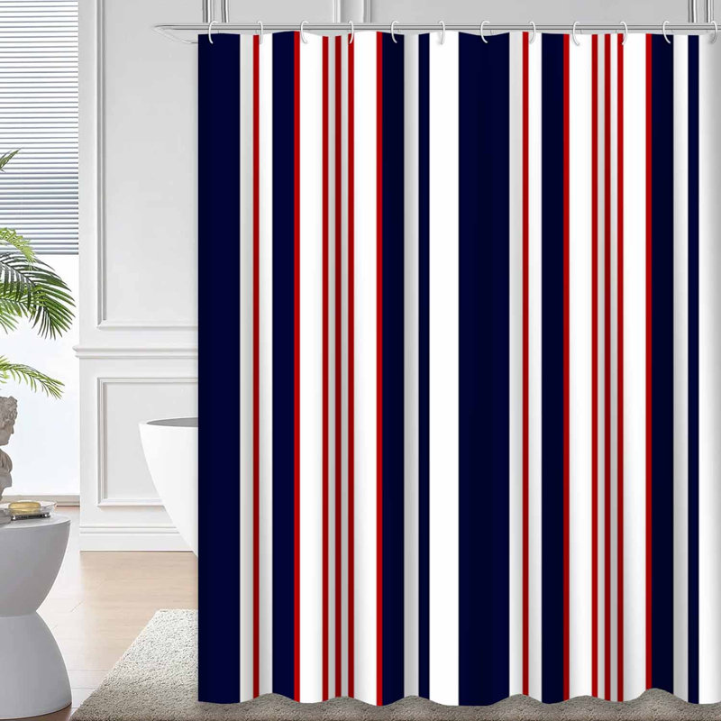 Rideau de douche Stripe, L 72 po x l 78 po