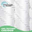 Rideau de douche blanc Boho en tissu 72 x 72 po