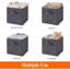 Ensemble de 6 paniers de rangement pliables en forme de paniers de rangement en forme de cubes pour rangement pour placard, buanderie, ensemble de rangement 6 pièces