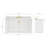 Freitas 67'' Solid Wood Single Bathroom Vanity in White with 1.5'' Carrara Marble Top, Center, Oval Sink-1511559790-1486107622