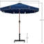 Ensemble de parasol en aluminium avec passepoil Amalfi