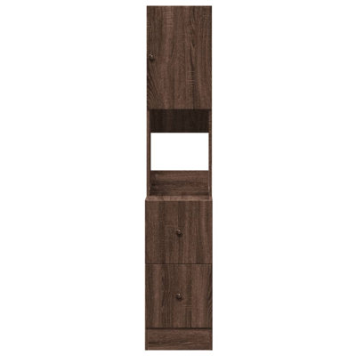 Kitchen Cabinet 35X50x180 Cm Engineered Wood