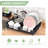 Stainless Steel Adjustable Dish Rack, Extendable Extra Large Capacity Dish Drying Rack, Kitchen Plate Rack