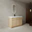 Meuble-lavabo autoportant avec lavabo en résine