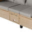 Ensemble de canapé de patio en résine tressée résistant aux rayons UV de 4 pièces avec auvent rétractable, coussins et table élévatrice Topmax-1429685648
