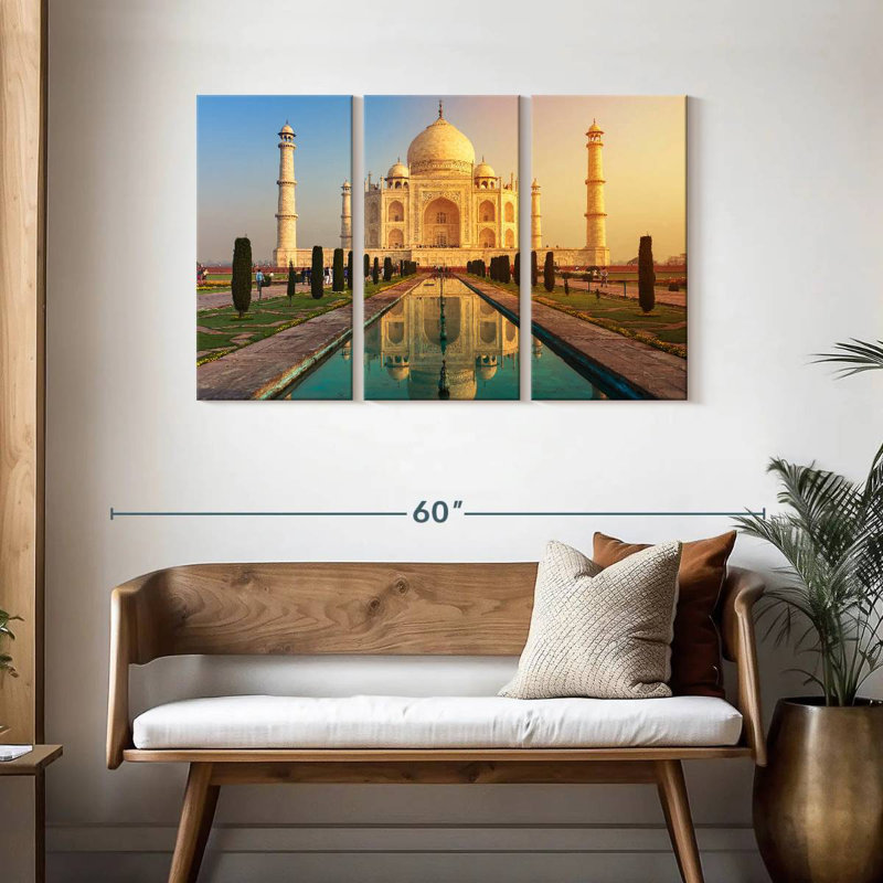 Le Taj Mahal, H 28 po x l 45 po