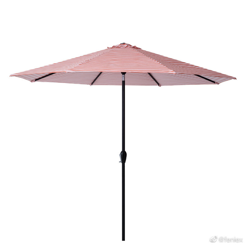 Parasol de marché 10 pi Fradin, Rouge / rose