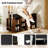 Shoe Storage Bench w/Umbrella StandPadded Seat Adjustable & Removable Shelves