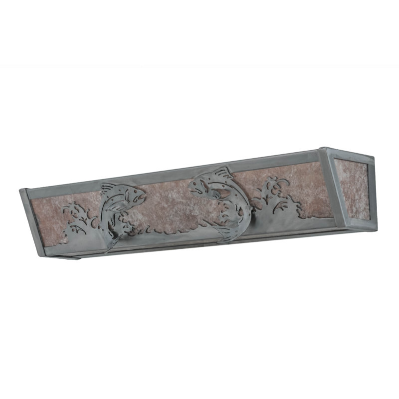 Rustic Lodge 4 - Light Vanity Light, Steel