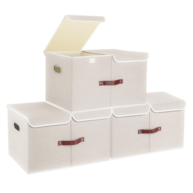 Ebern Designs Storage Boxes Box, Beige