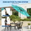 Parasol de patio 10 pi avec lumières solaires pour terrasse, piscine-430268227