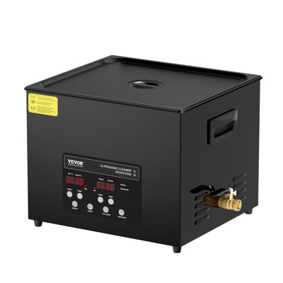 Nettoyeur à ultrasons 15 L, machine de nettoyage numérique à ultrasons 360 W avec mode délicat et dégazage amélioré, nettoyeur à ultrasons industriel 40 kHz avec chauffage et minuterie pour appareils dentaires, bijoux et outils.