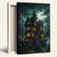 Art mural sur toile gothique Haunted Mansion-133562551
