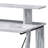 Nypho Antique White& Black Finish Writing Desk-1388674247