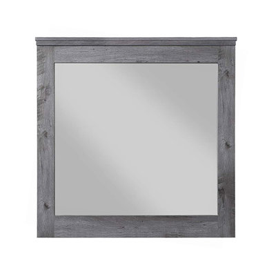 Vidalia Rustic Gray Oak Finish Mirror