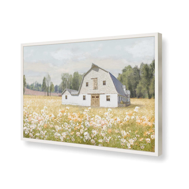 Reproduction d'art «Golden approche» par Amber Sterling, L 48 x H 36, Blanc, Impression encadrée