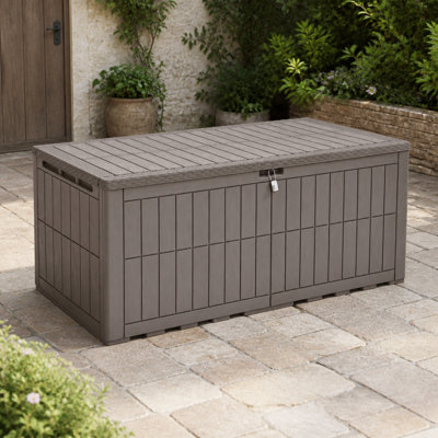 Balconera 200 Gallon Resin Outdoor Deck Box With Lock