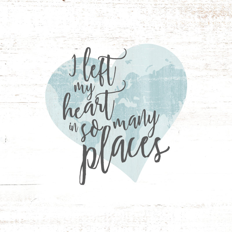 So Many Places - Wrapped Canvas Print, 30cm H x 30cm W x 3.8cm D
