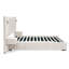 Structure de lit tapissier et tissu en velours, lit plateforme avec tête de lit courbée décorative et structure en bois massif-21060020-21060021