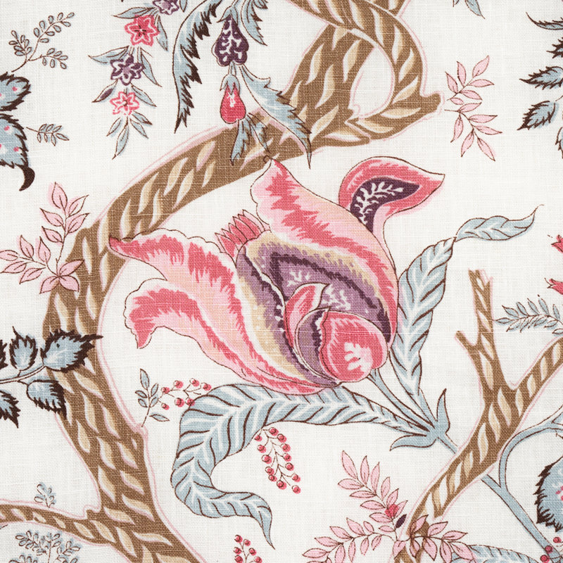 Tissu en lin Aveline, Rose