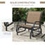 Fauteuil oscillant Outsunny (excluant la table)