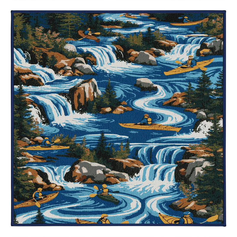  Tapis lavable kayak pour sports, Tapis de couloir 2 pi x 4 pi