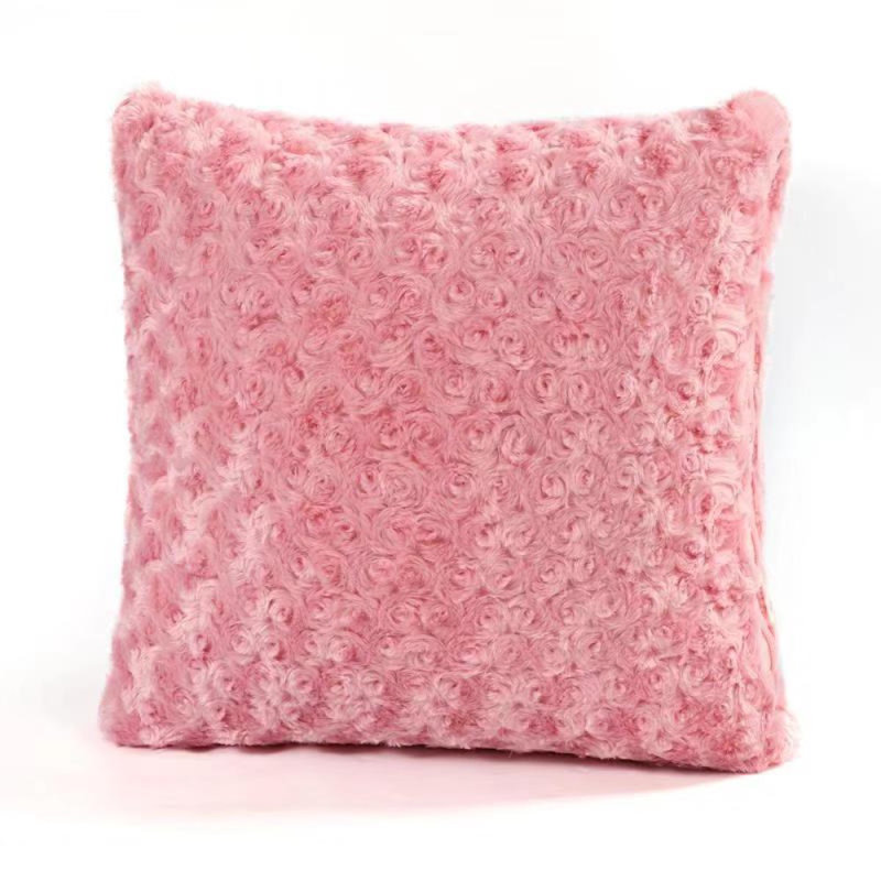 2-Way Extra Padded Plush Travel Blanket and Pillow, Pink