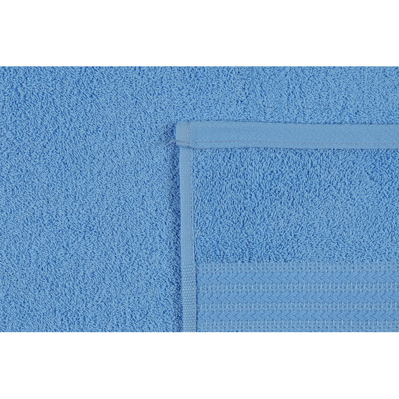 Essuie-mains de qualité supérieure 100% coton, 19,7 po x 35,4 po | 500 g / m², ultra-absorbant et doux | Lavable à la machine à 104 ° F | Couleur bleue élégante | Parfait pour la salle de bain, le spa et la cuisine, confort luxueux