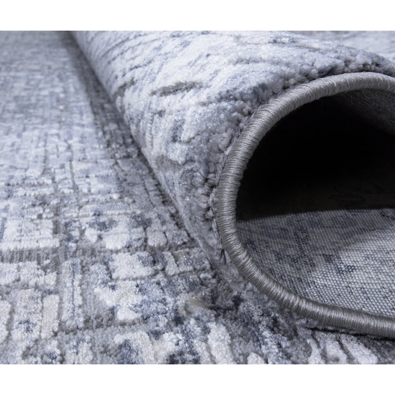Tapis gris Schofield, Rectangle 5 pi 1 po x 7 pi 7 po