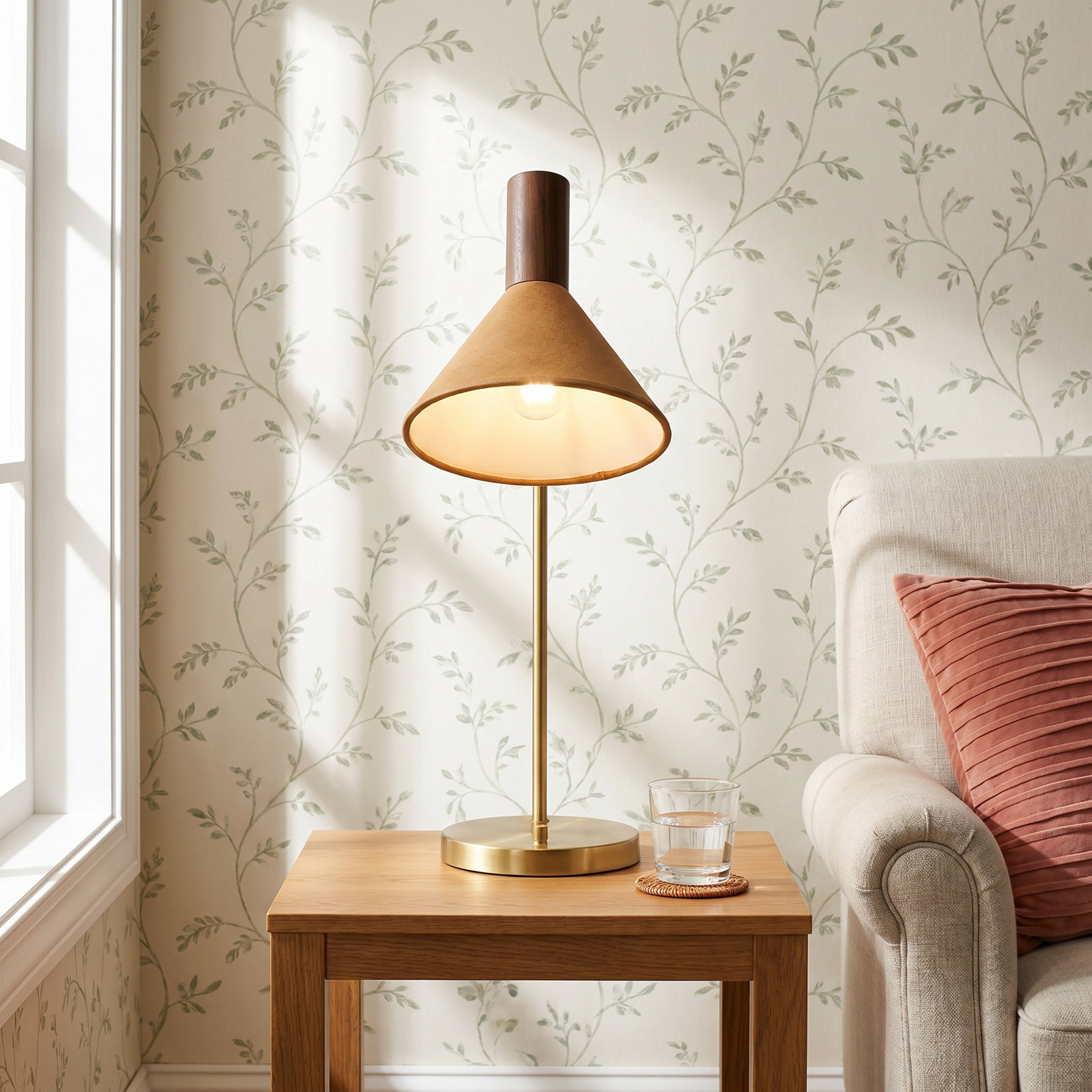 Desk Lamp, Natural Walnut