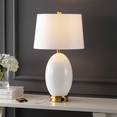 Tuscola Glass USB Table Lamp
