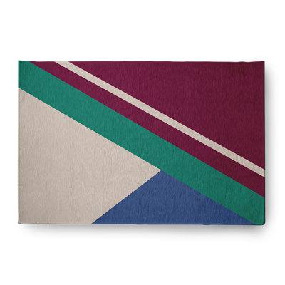 Chenille Abstract Indoor / Outdoor Rug