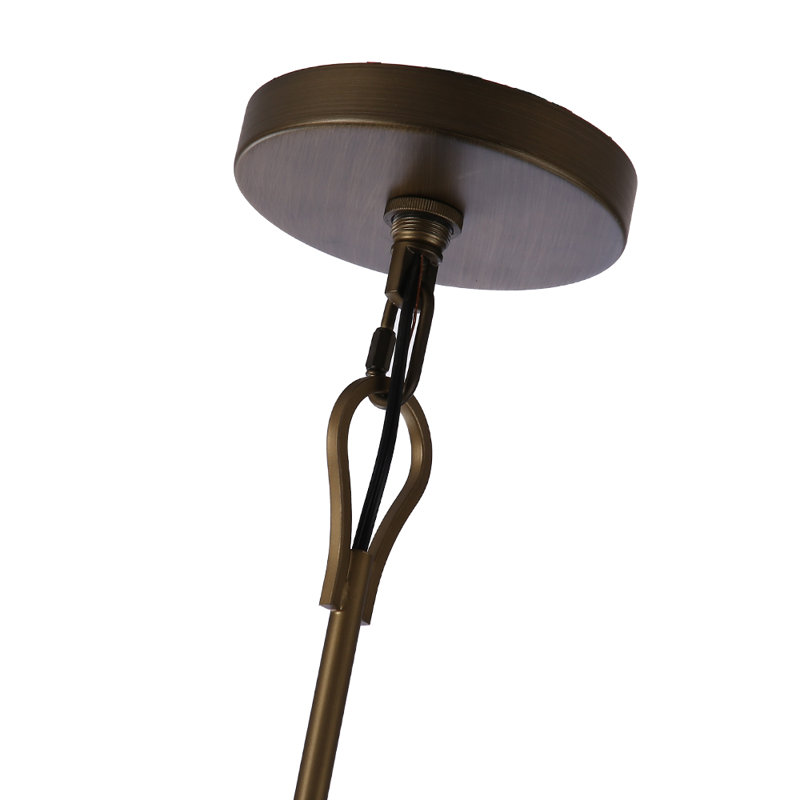 Lustre spectaculaire unique en bronze à 9 lumières Mason