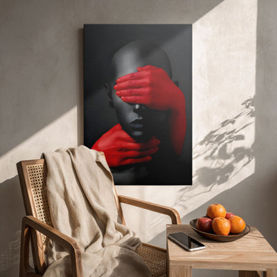 Cadre tendu Moody "Red Hands on Monicolen"