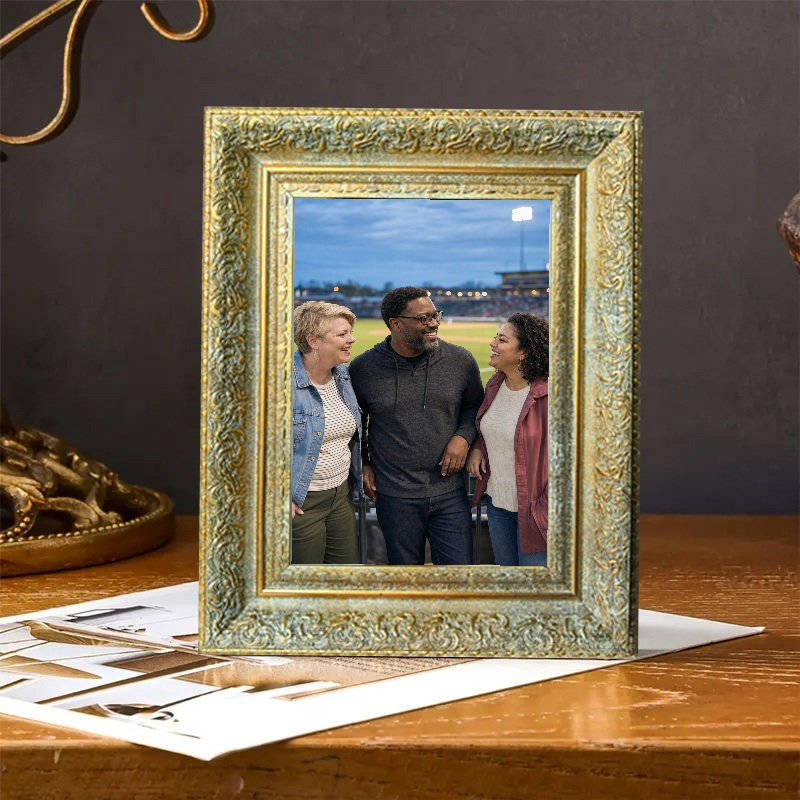 Cadre photo orné antique 11 "x 14" 1PC avec forme rectangulaire classique