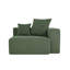 Méridienne rembourrée en velours côtelé avec coussin-174217564