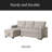 Convertible Upholstered Sectional Sofa With Pull-Out Chaise-1265860979-1265860978