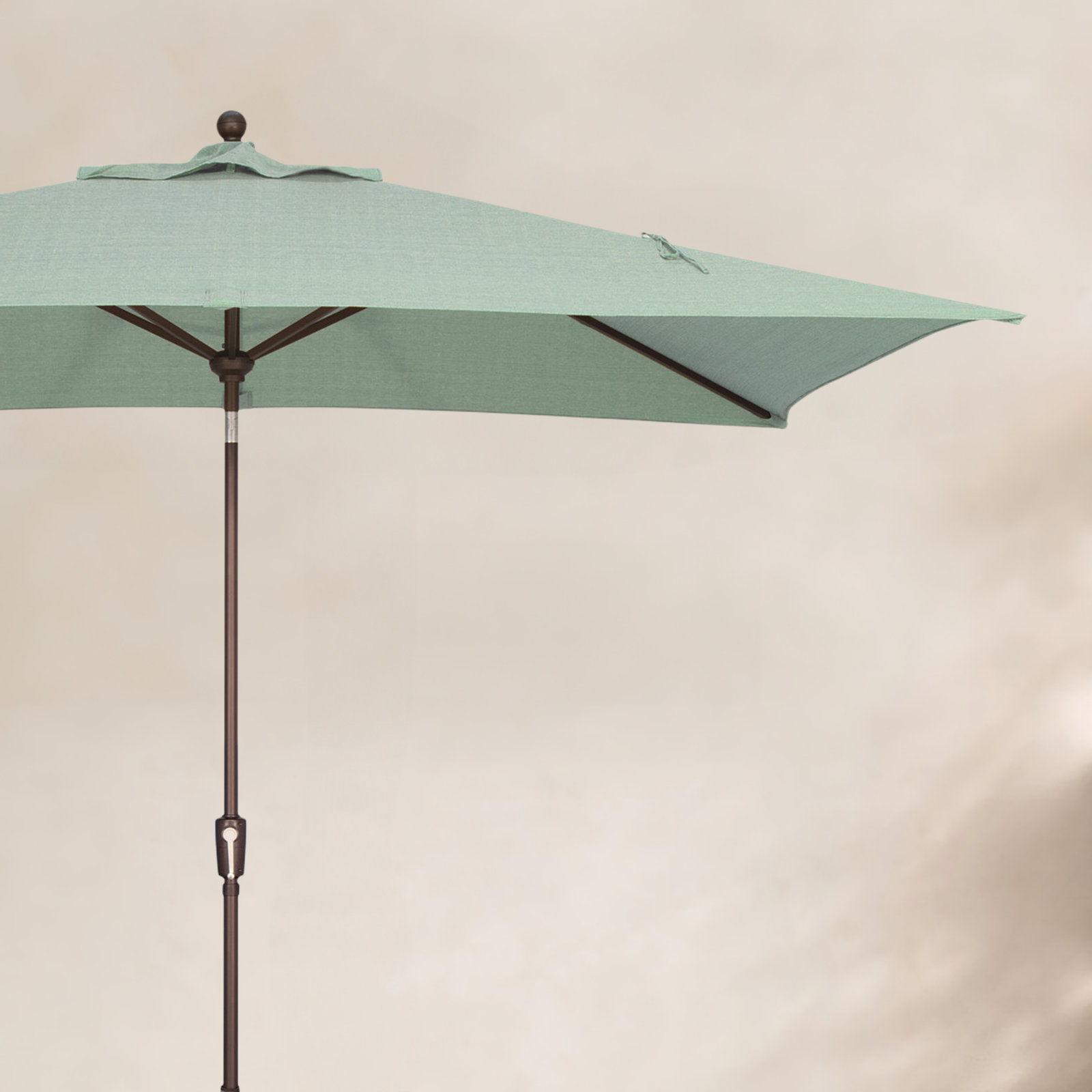 Launceston 78'' Outdoor Umbrella, Canvas Aruba Sunbrella® Canvas, Black