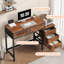 Bureau d'ordinateur 51 po avec 5 tiroirs et support pour imprimante-118662959