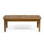 Ensemble de patio d'extérieur 2 pièces avec causeuse et table basse, structure en bois et coussins-1381244184