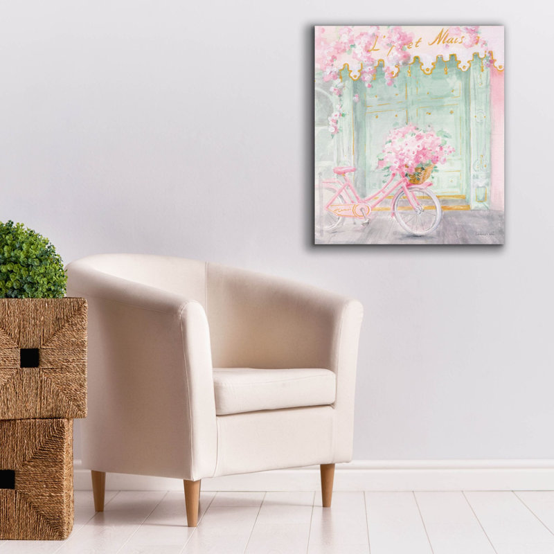 «Pastel Paris 1 C» par Danhui Nai, art mural sur toile, H 30 po x l 26 po