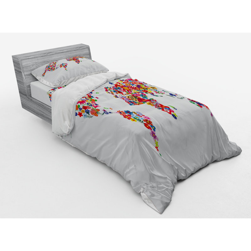 Eclectic Polyester Duvet Cover, Twin Duvet Cover + 2 Additional Pieces