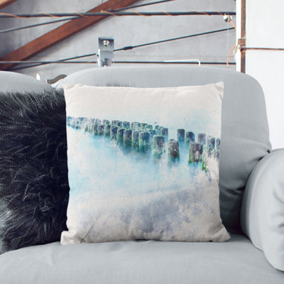 Breakwater Within an Endless Sea Cushion with Filling