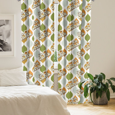 Bosanski Semi Sheer Curtain Pair