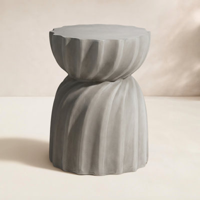 14.2'' Stone Outdoor Side Table