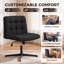 HOMCOM Linen Criss Cross Chair